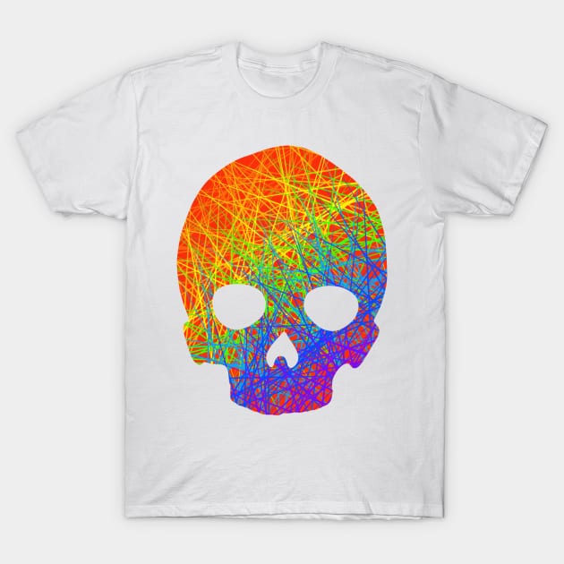 Rainbow skull T-Shirt by RockwoodArts